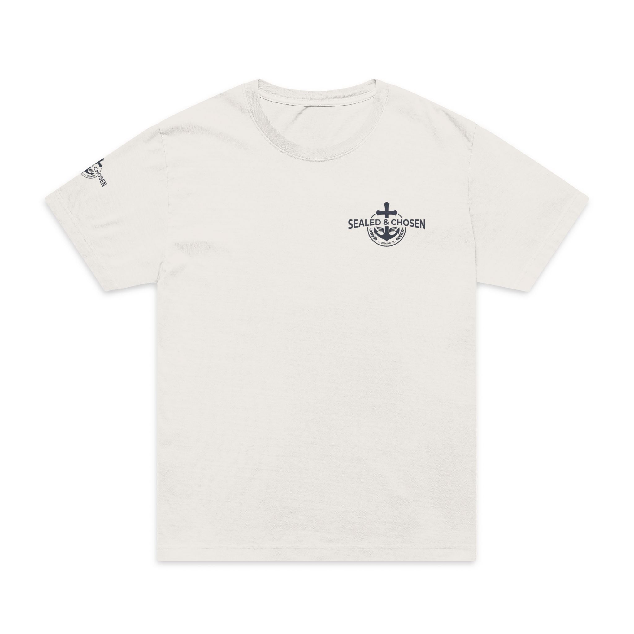 Isaiah 54:17 Oversized Tee — Sealed & Chosen Faith Graphic Shirt