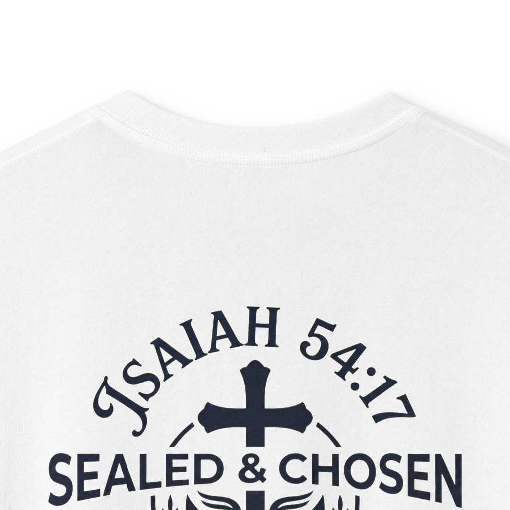 Kids Tee — "Sealed & Chosen" Christian Anchor Shirt (Isaiah 54:17)