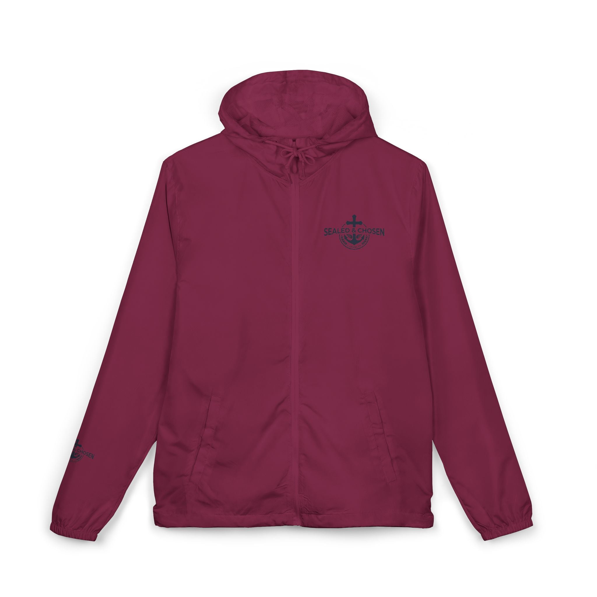Windbreaker Jacket — White Camo ‘Salt & Siren’ Anchor Logo