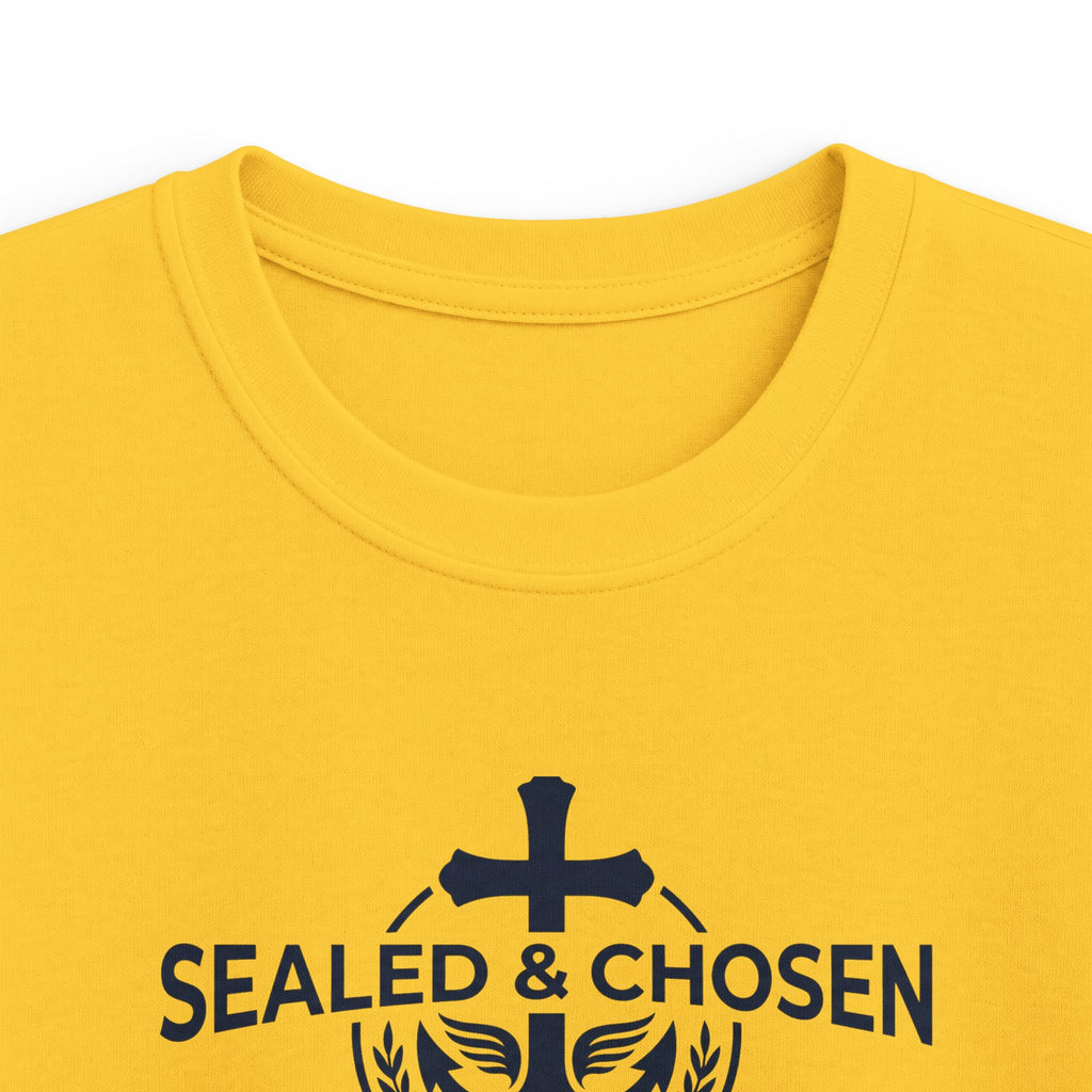 Kids Tee — "Sealed & Chosen" Christian Anchor Shirt (Isaiah 54:17)