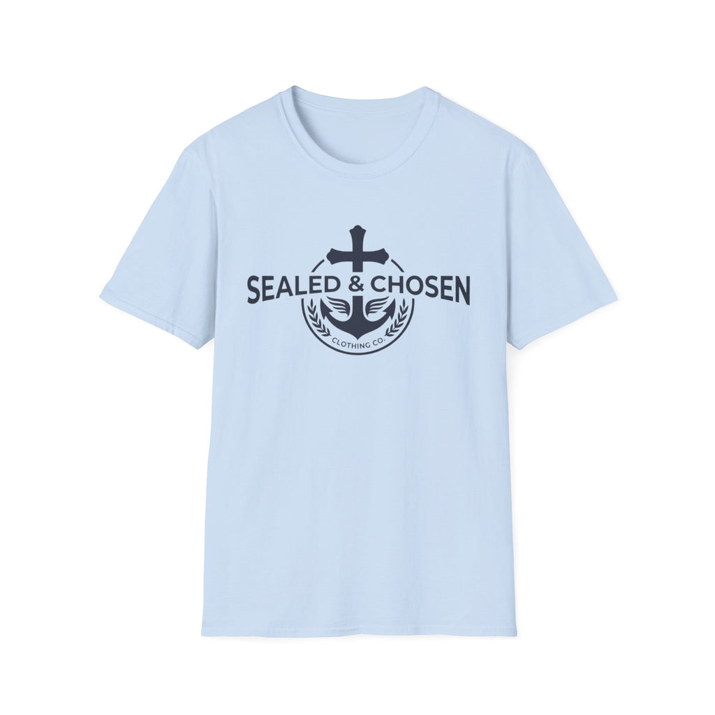 Sealed & Chosen Anchor T-Shirt — Christian Faith Logo Tee