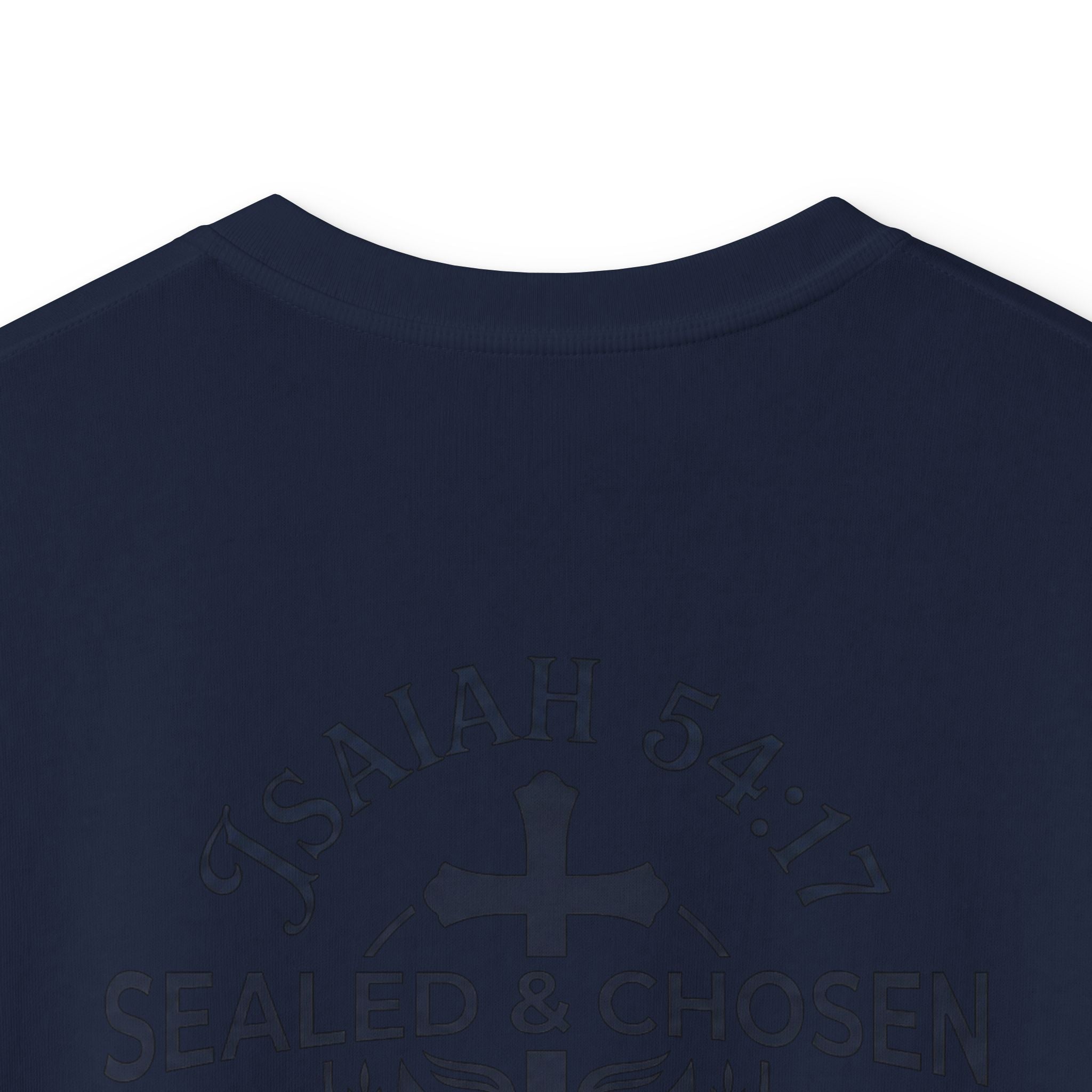 Kids Tee — "Sealed & Chosen" Christian Anchor Shirt (Isaiah 54:17)