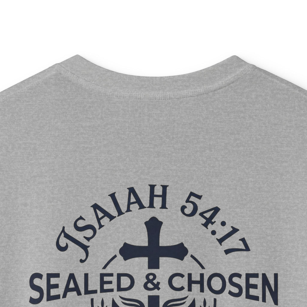 Kids Tee — "Sealed & Chosen" Christian Anchor Shirt (Isaiah 54:17)