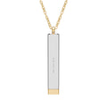 Sliding Bar Necklace — Hidden Message Engravable Pendant