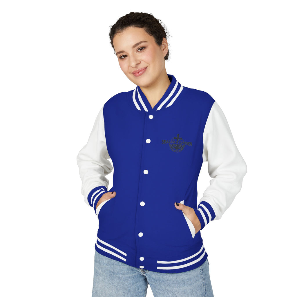 Isaiah 54:17 Varsity Letterman Jacket — Sealed & Chosen Faith Apparel