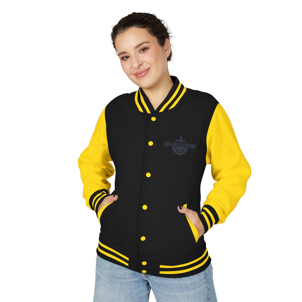 Isaiah 54:17 Varsity Letterman Jacket — Sealed & Chosen Faith Apparel