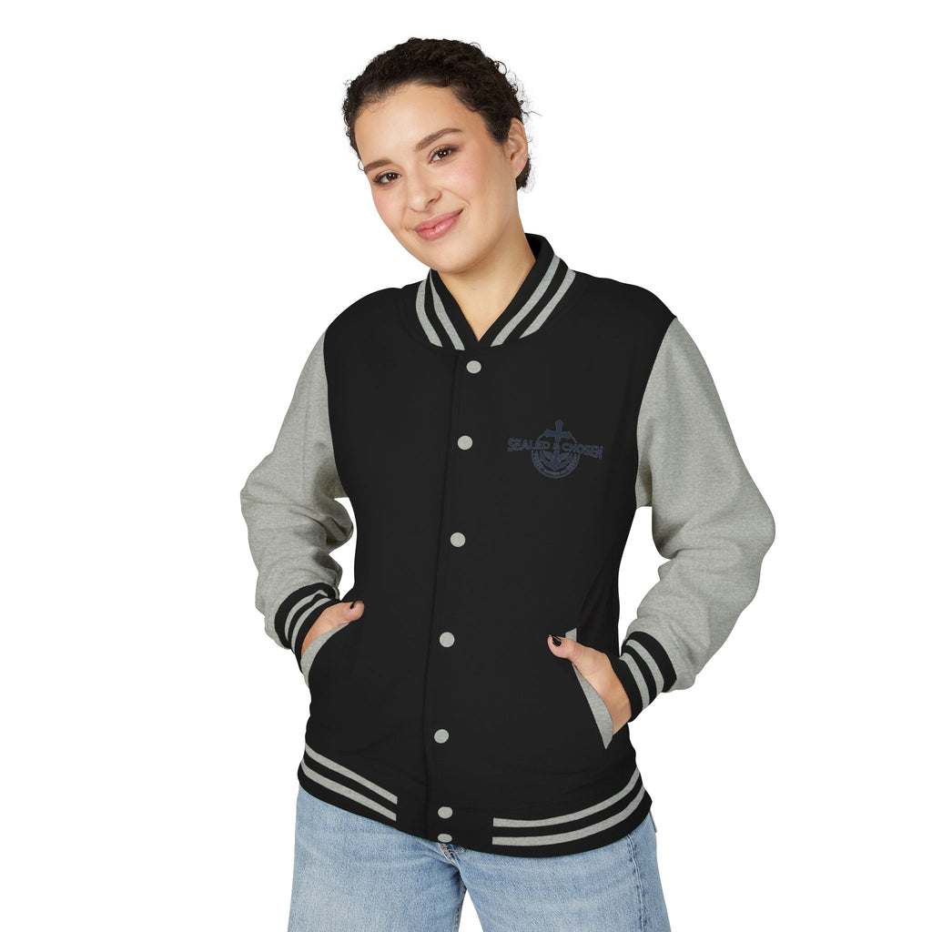Isaiah 54:17 Varsity Letterman Jacket — Sealed & Chosen Faith Apparel