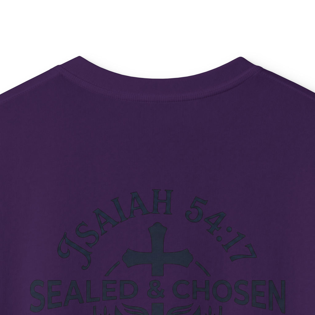Kids Tee — "Sealed & Chosen" Christian Anchor Shirt (Isaiah 54:17)