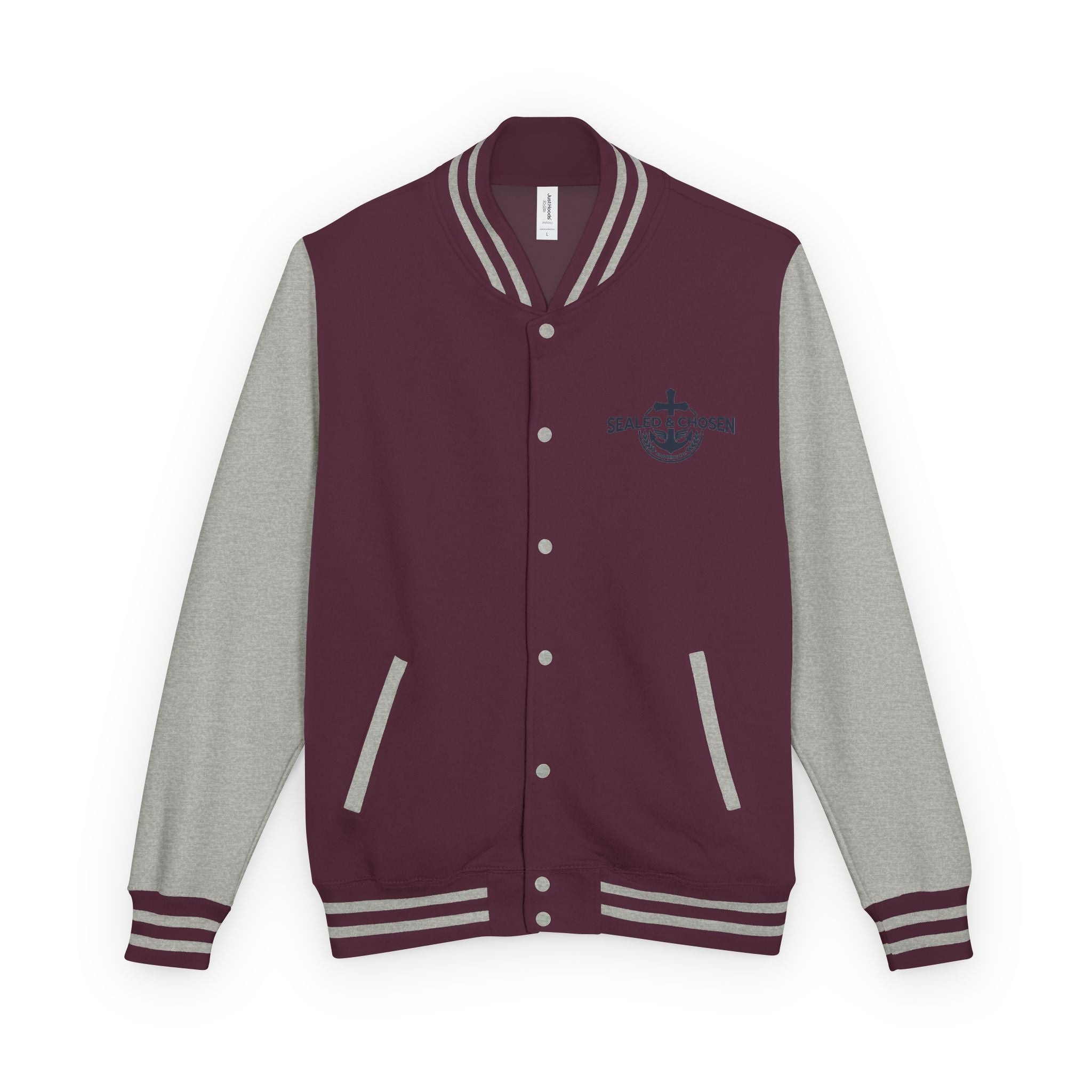 Isaiah 54:17 Varsity Letterman Jacket — Sealed & Chosen Faith Apparel