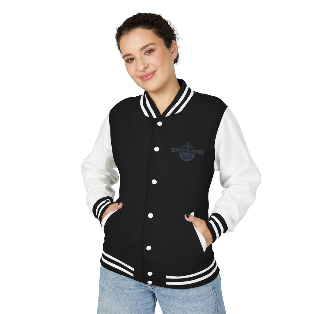 Isaiah 54:17 Varsity Letterman Jacket — Sealed & Chosen Faith Apparel