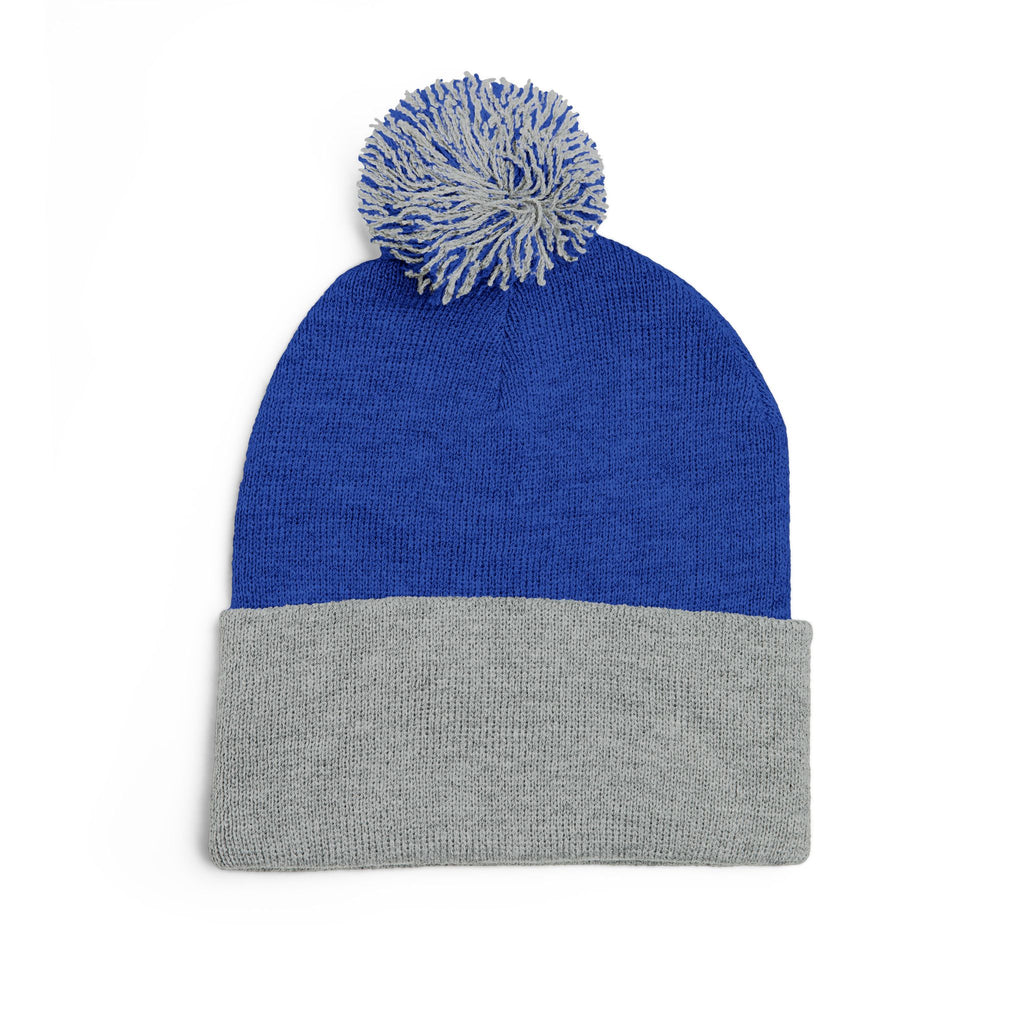 Embroidered Pom-Pom Knit Cap — 'SEALS CHOSEN' Anchor Logo