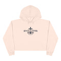 Christian Crop Hoodie — "Sealed & Chosen" Isaiah 54:17 Anchor Design