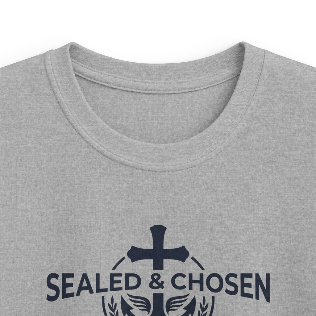 Kids Tee — "Sealed & Chosen" Christian Anchor Shirt (Isaiah 54:17)