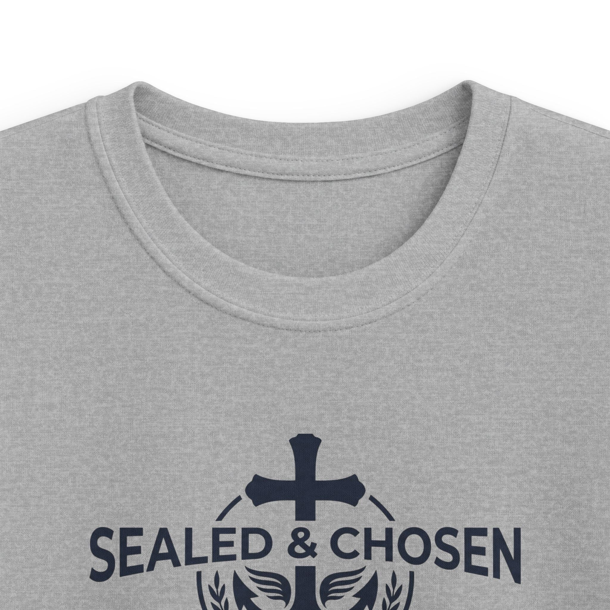 Kids Tee — "Sealed & Chosen" Christian Anchor Shirt (Isaiah 54:17)