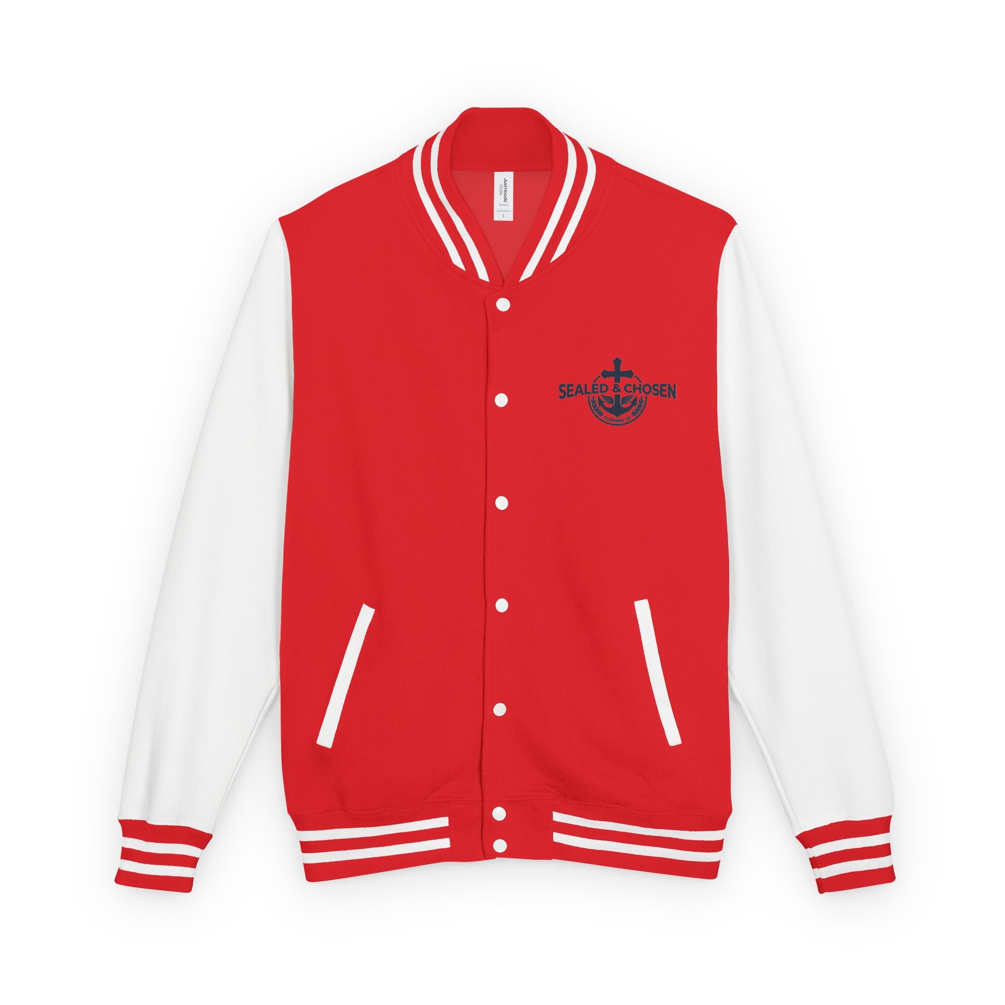 Isaiah 54:17 Varsity Letterman Jacket — Sealed & Chosen Faith Apparel