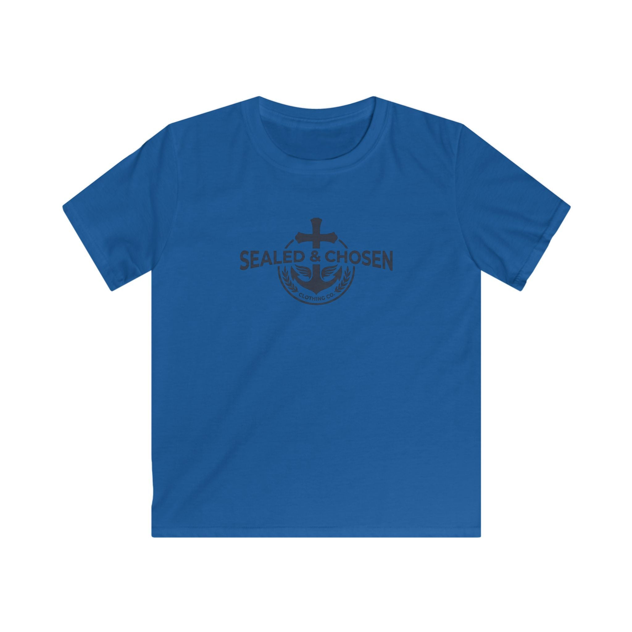 Kids Tee — "Sealed & Chosen" Christian Anchor Shirt (Isaiah 54:17)