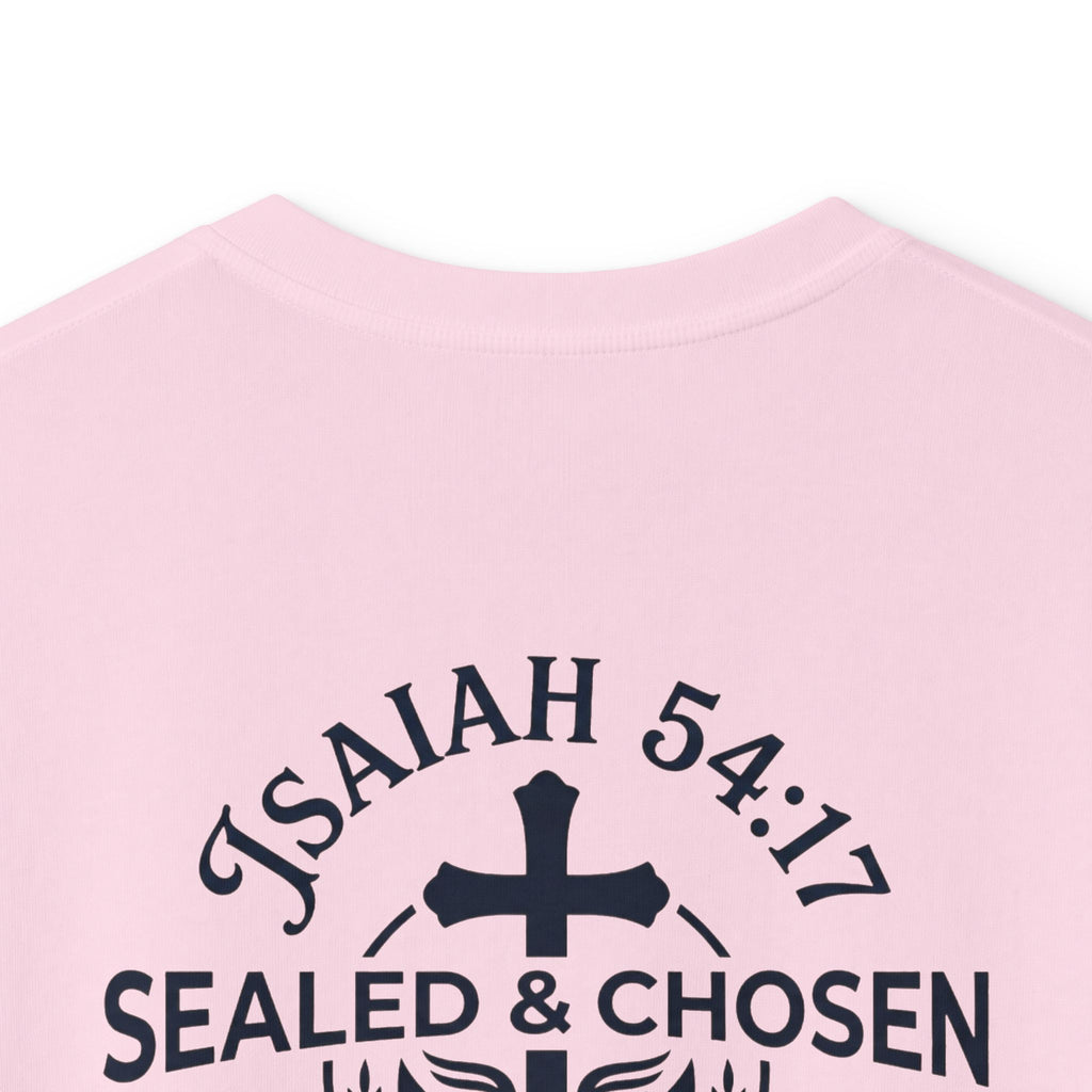 Kids Tee — "Sealed & Chosen" Christian Anchor Shirt (Isaiah 54:17)
