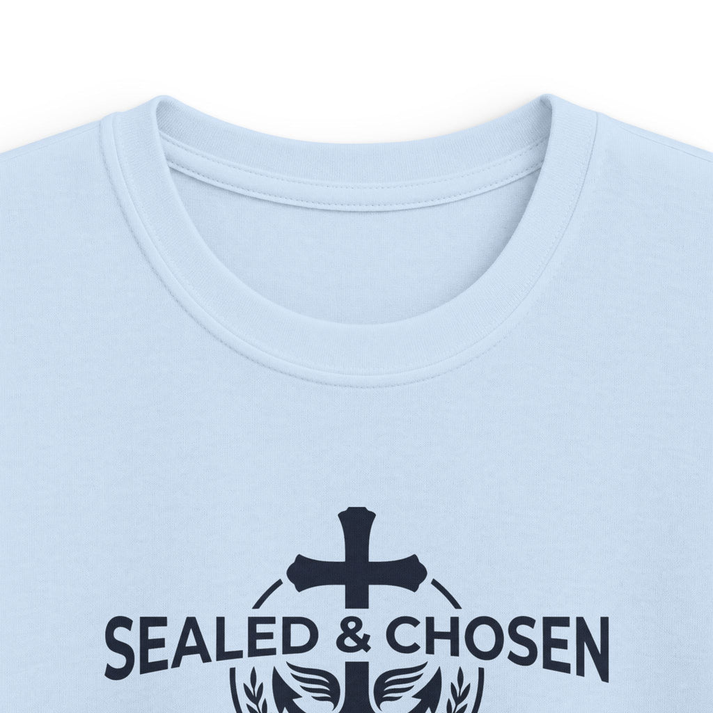 Kids Tee — "Sealed & Chosen" Christian Anchor Shirt (Isaiah 54:17)