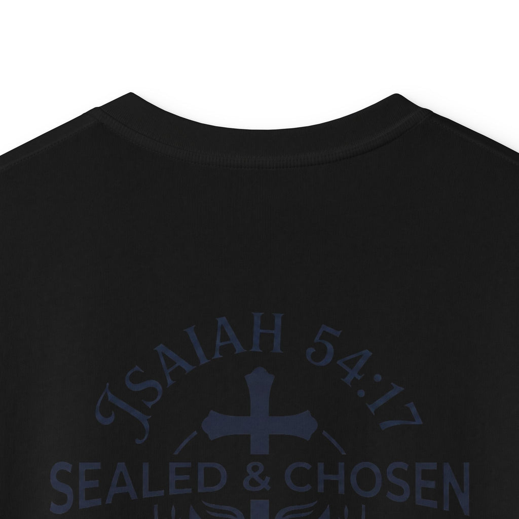 Kids Tee — "Sealed & Chosen" Christian Anchor Shirt (Isaiah 54:17)