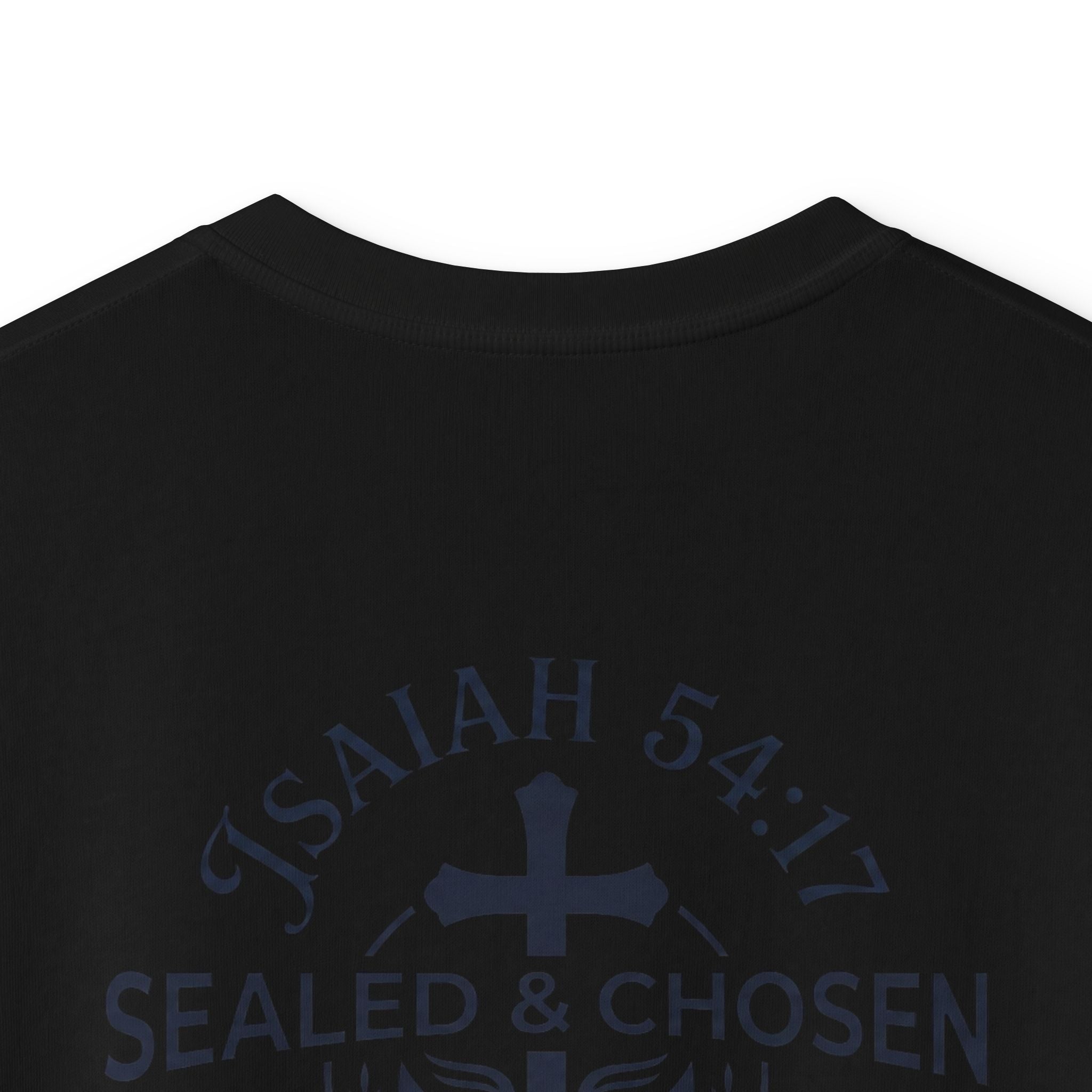 Kids Tee — "Sealed & Chosen" Christian Anchor Shirt (Isaiah 54:17)
