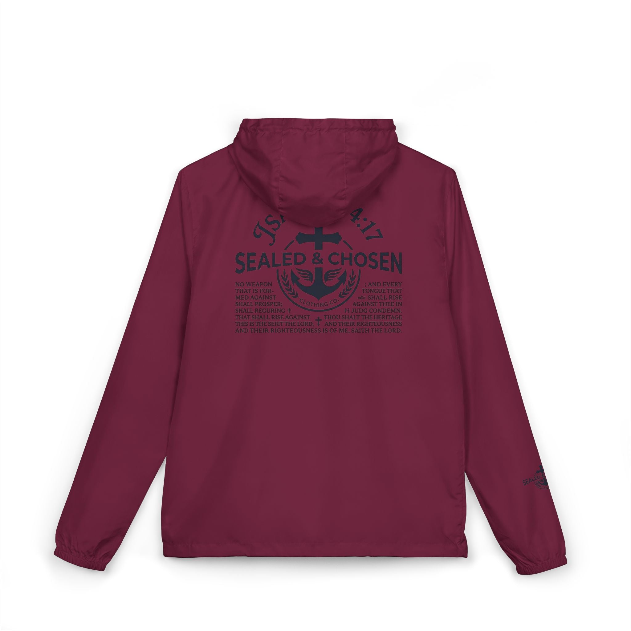 Windbreaker Jacket — White Camo ‘Salt & Siren’ Anchor Logo
