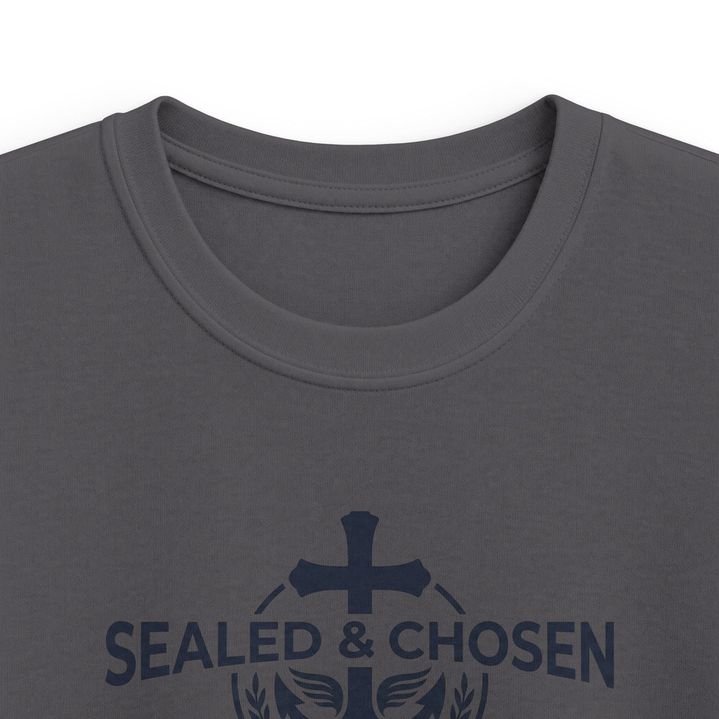 Kids Tee — "Sealed & Chosen" Christian Anchor Shirt (Isaiah 54:17)