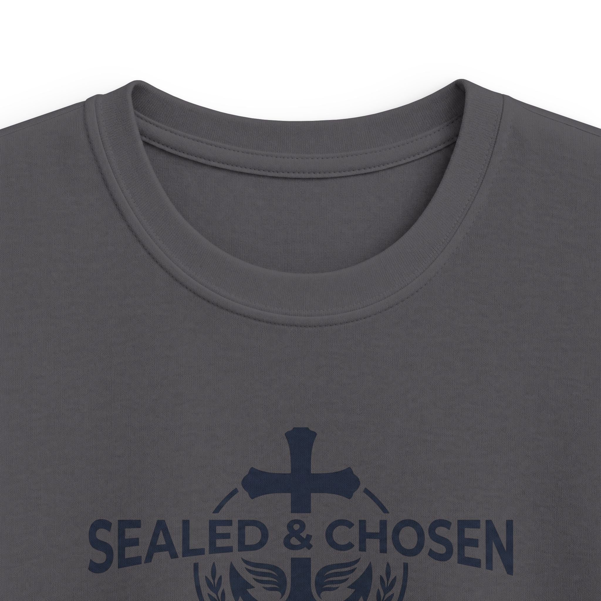 Kids Tee — "Sealed & Chosen" Christian Anchor Shirt (Isaiah 54:17)