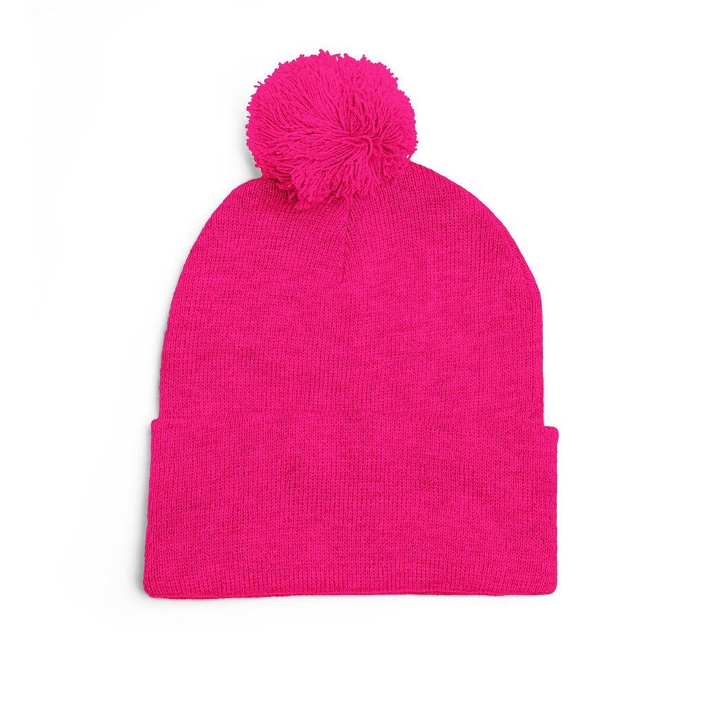 Embroidered Pom-Pom Knit Cap — 'SEALS CHOSEN' Anchor Logo