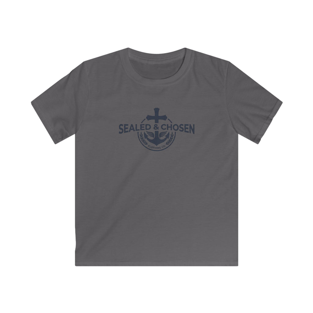 Kids Tee — "Sealed & Chosen" Christian Anchor Shirt (Isaiah 54:17)