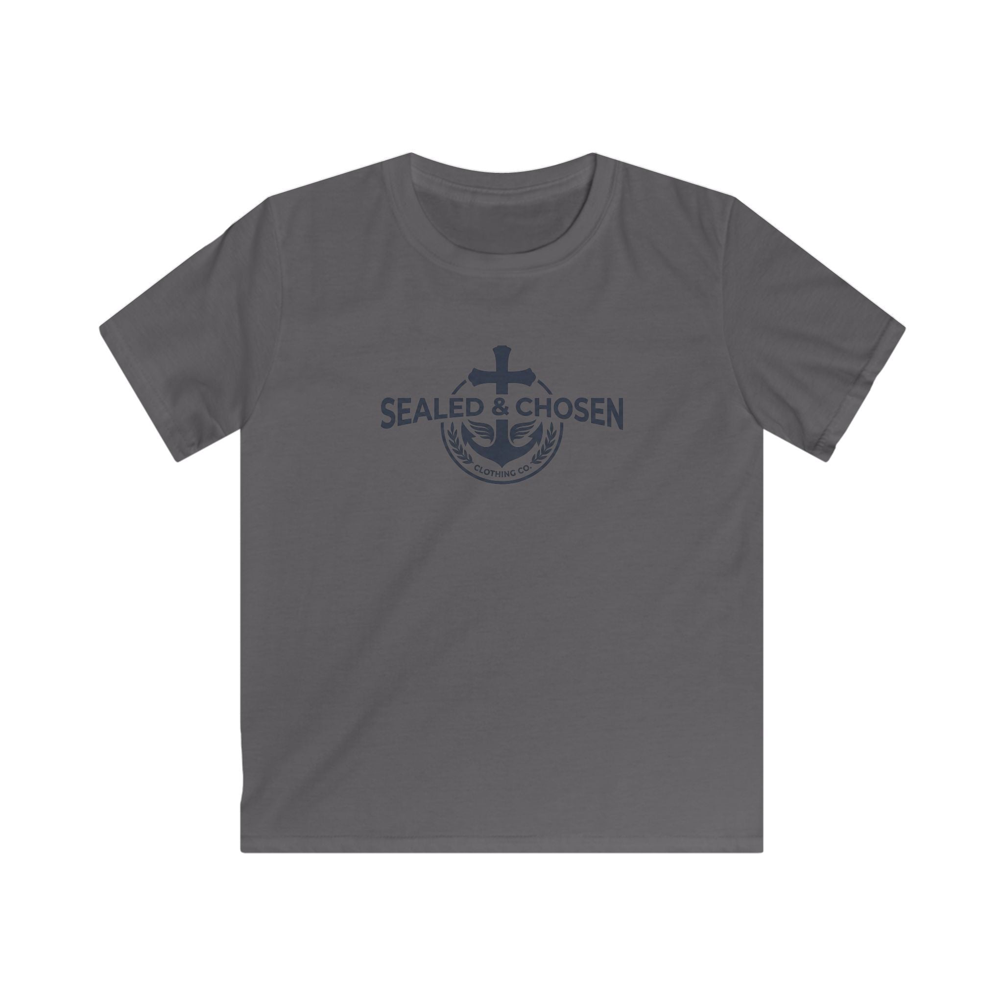 Kids Tee — "Sealed & Chosen" Christian Anchor Shirt (Isaiah 54:17)