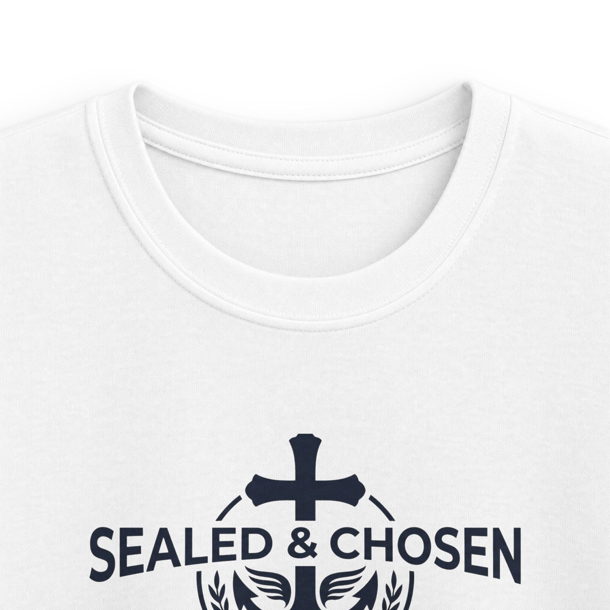 Kids Tee — "Sealed & Chosen" Christian Anchor Shirt (Isaiah 54:17)