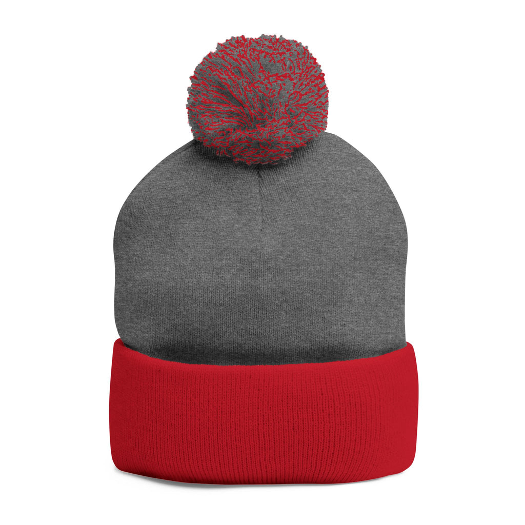 Embroidered Pom-Pom Knit Cap — 'SEALS CHOSEN' Anchor Logo