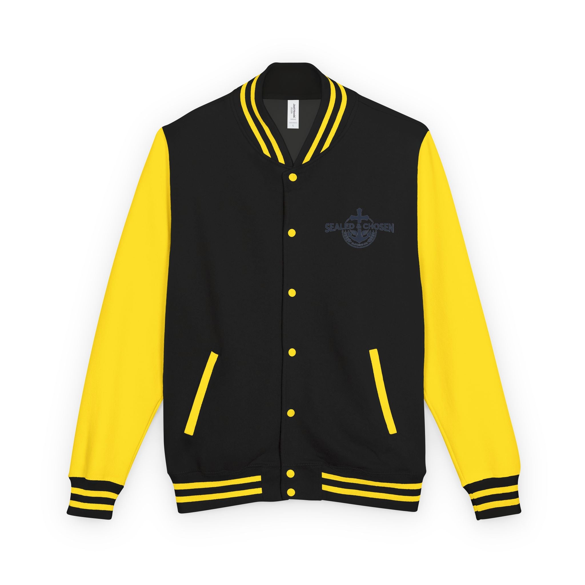Isaiah 54:17 Varsity Letterman Jacket — Sealed & Chosen Faith Apparel