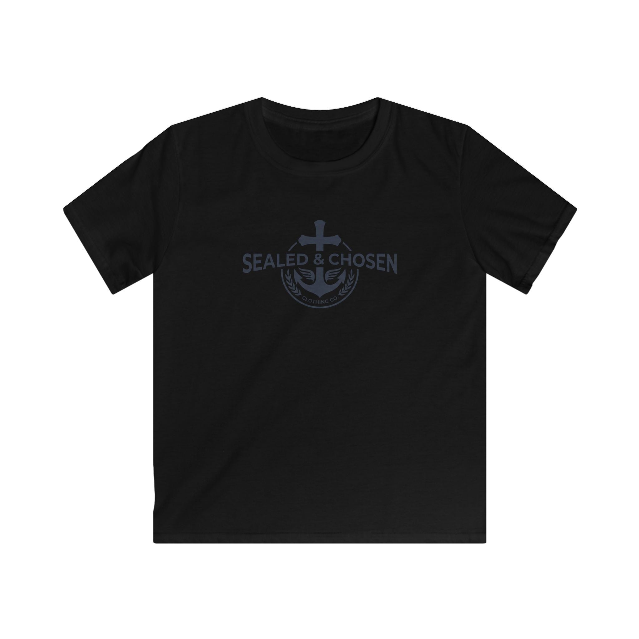 Kids Tee — "Sealed & Chosen" Christian Anchor Shirt (Isaiah 54:17)