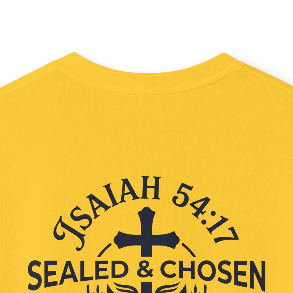 Kids Tee — "Sealed & Chosen" Christian Anchor Shirt (Isaiah 54:17)