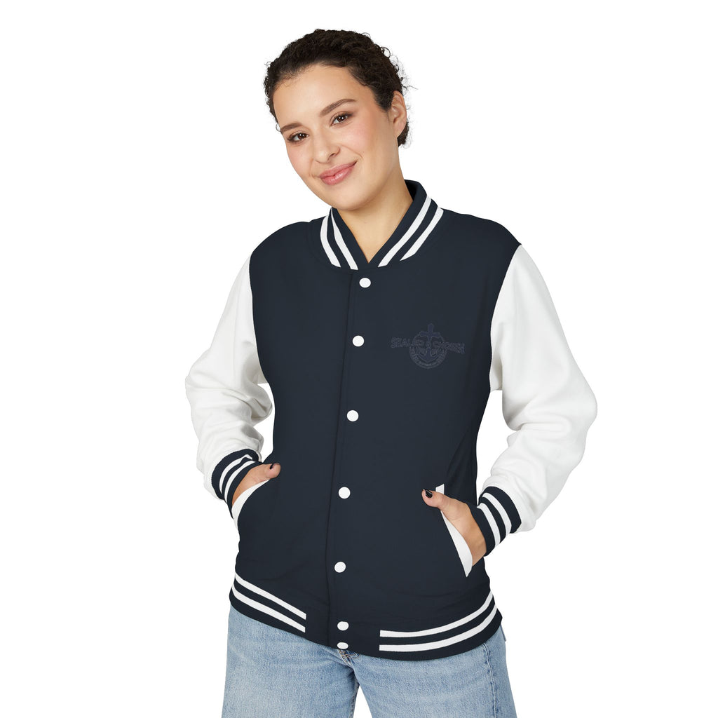 Isaiah 54:17 Varsity Letterman Jacket — Sealed & Chosen Faith Apparel
