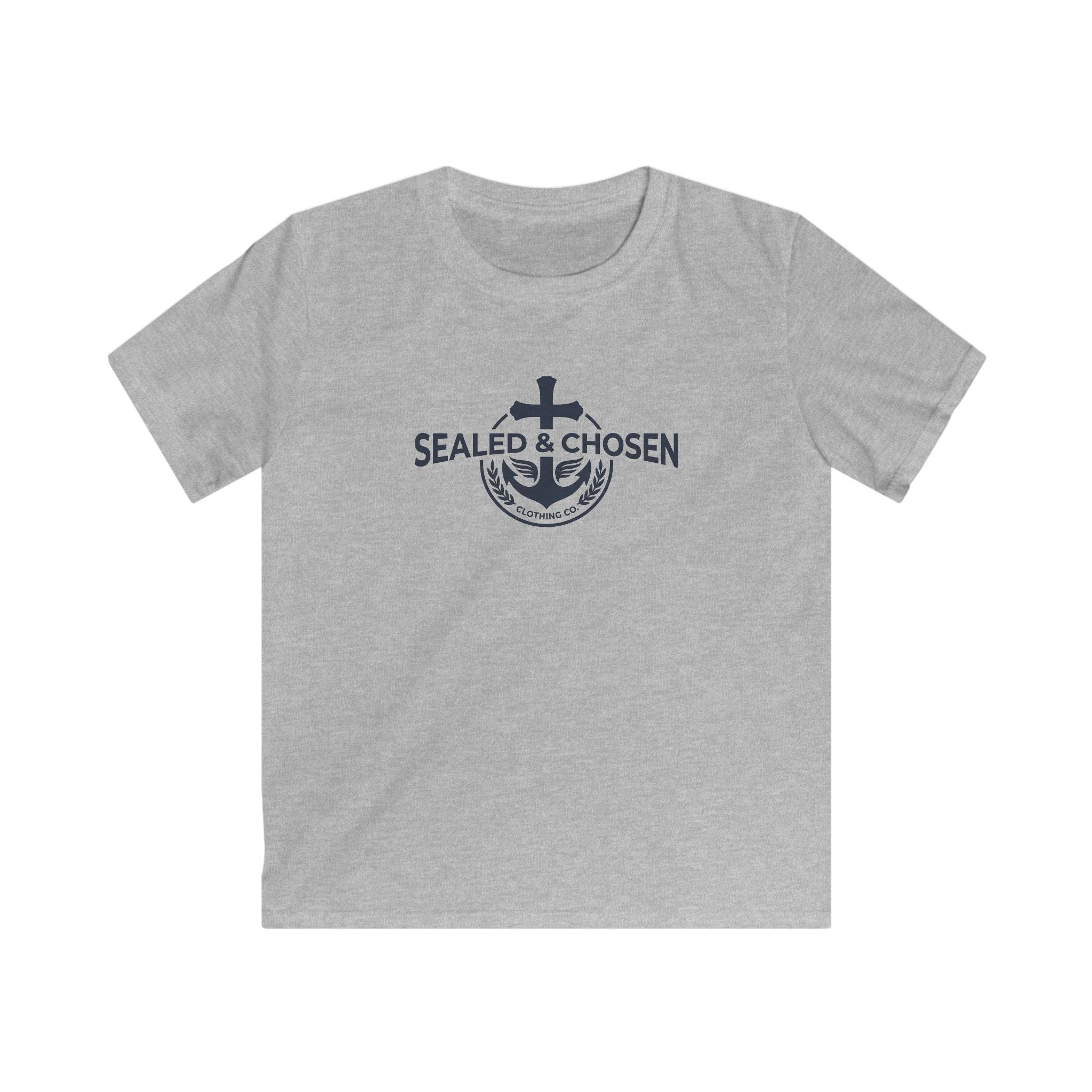 Kids Tee — "Sealed & Chosen" Christian Anchor Shirt (Isaiah 54:17)