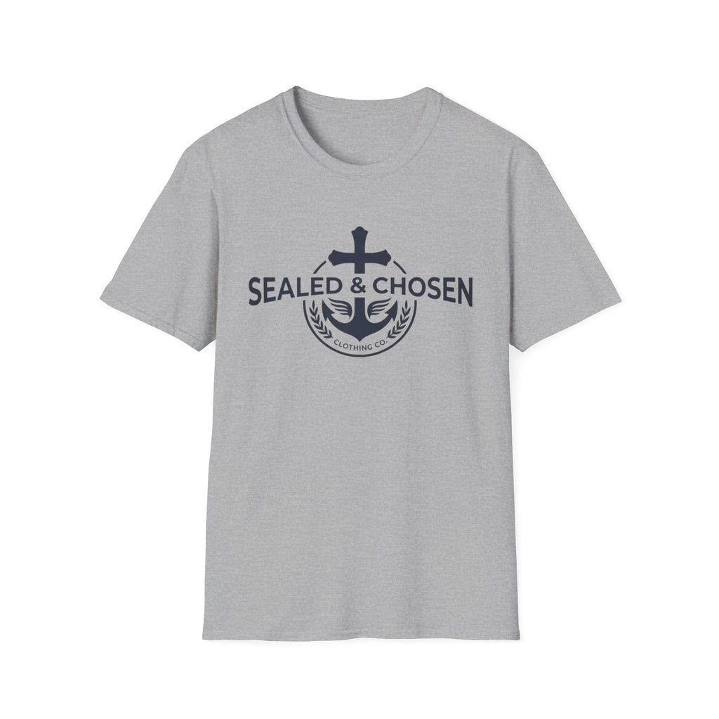 Sealed & Chosen Anchor T-Shirt — Christian Faith Logo Tee