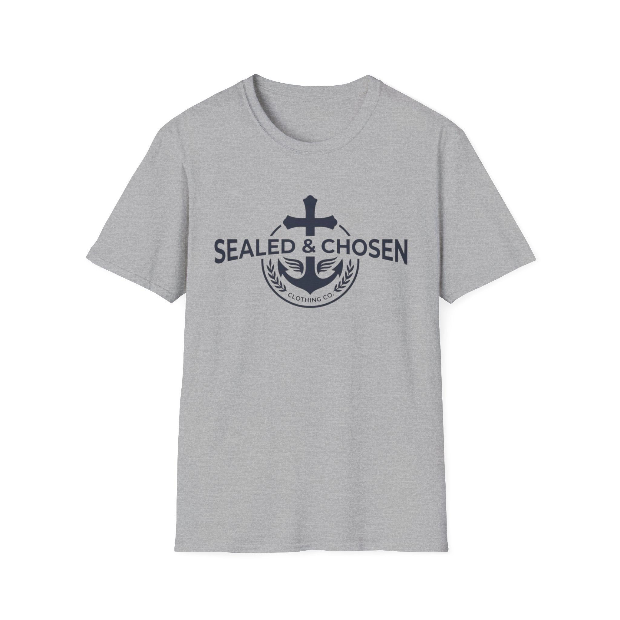 Sealed & Chosen Anchor T-Shirt — Christian Faith Logo Tee