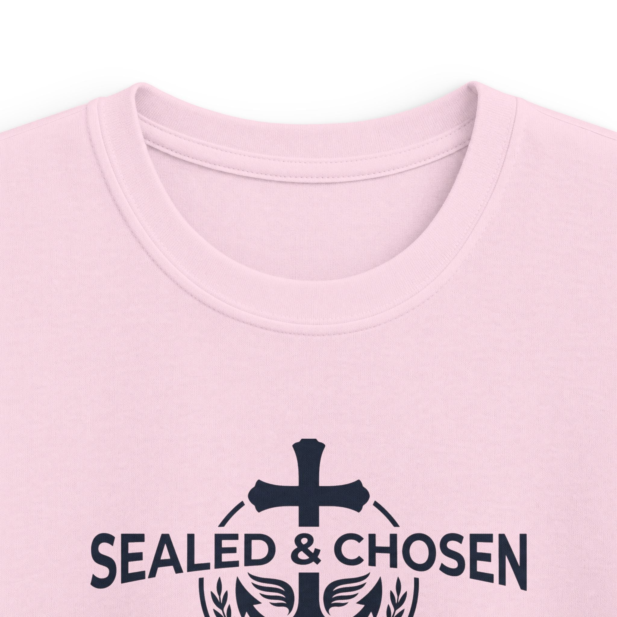 Kids Tee — "Sealed & Chosen" Christian Anchor Shirt (Isaiah 54:17)