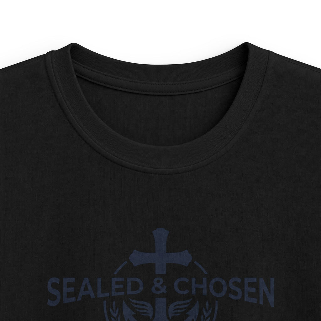 Kids Tee — "Sealed & Chosen" Christian Anchor Shirt (Isaiah 54:17)