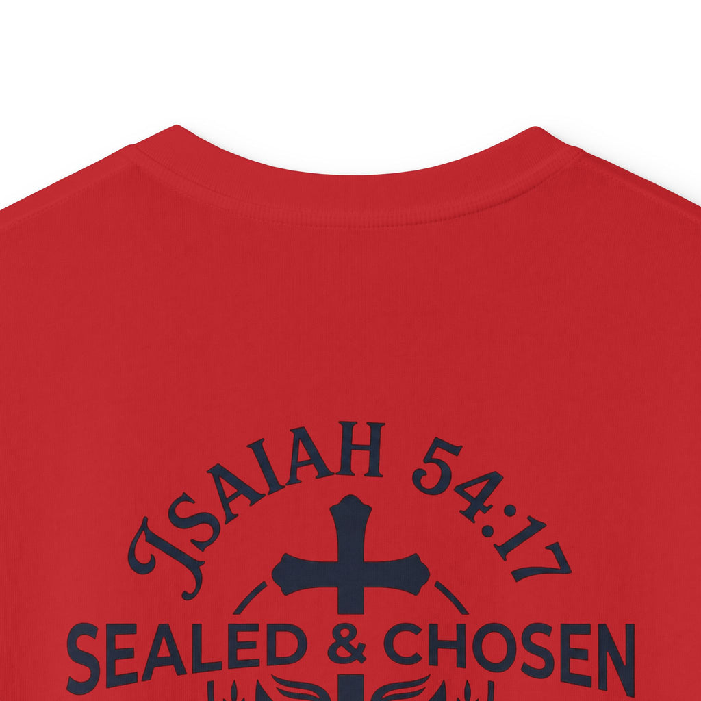 Kids Tee — "Sealed & Chosen" Christian Anchor Shirt (Isaiah 54:17)