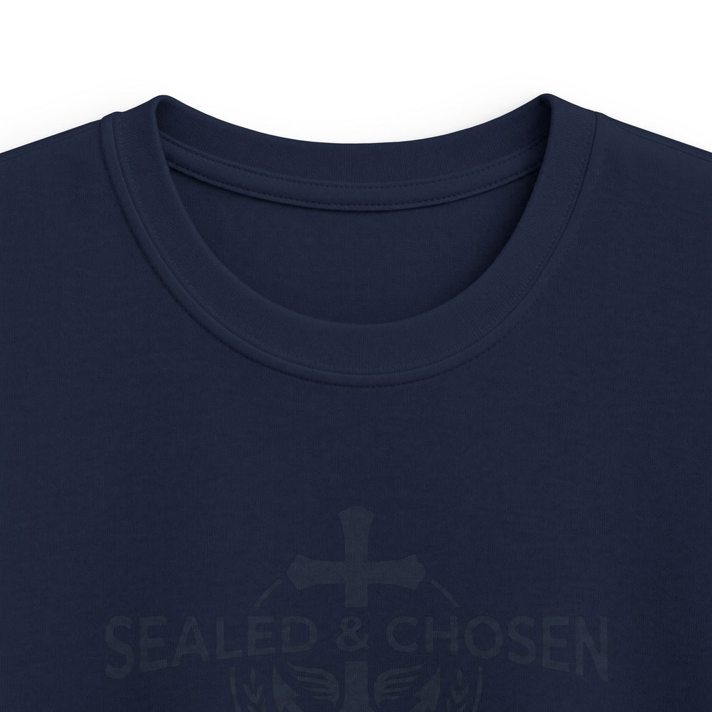 Kids Tee — "Sealed & Chosen" Christian Anchor Shirt (Isaiah 54:17)