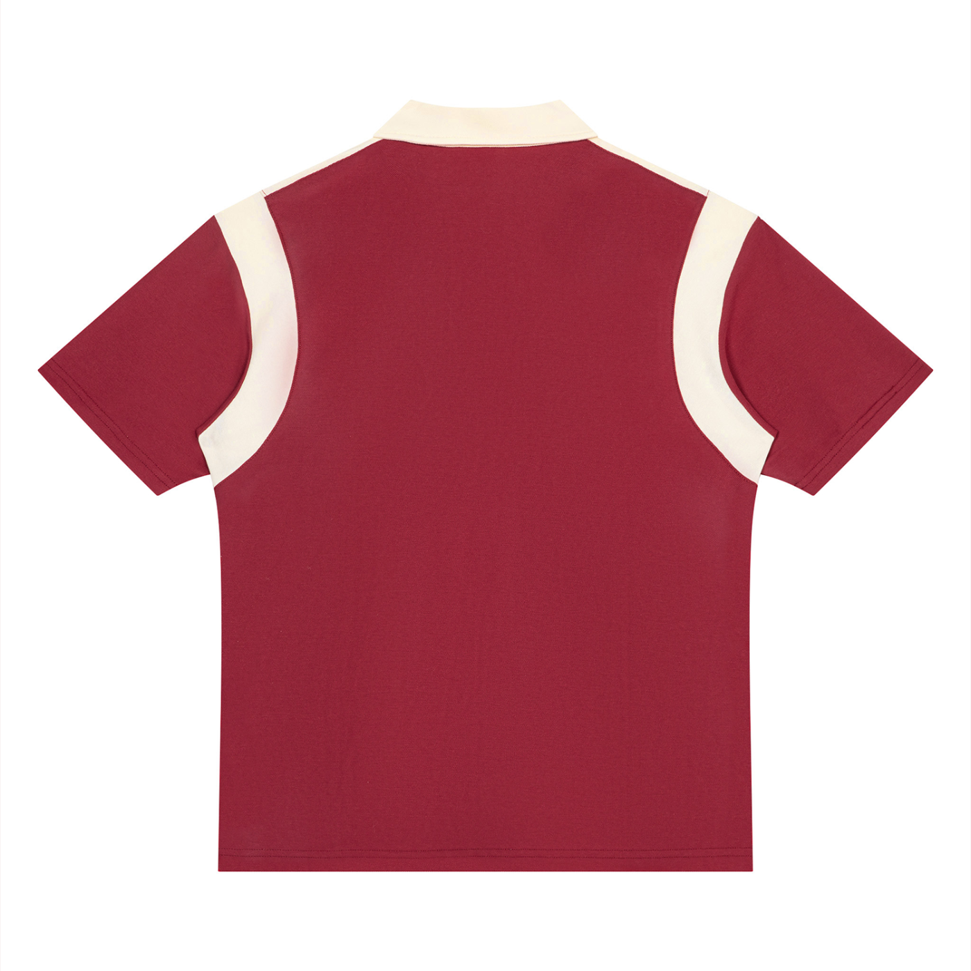 Unisex Color Block Quarter Zip Polo Shirt