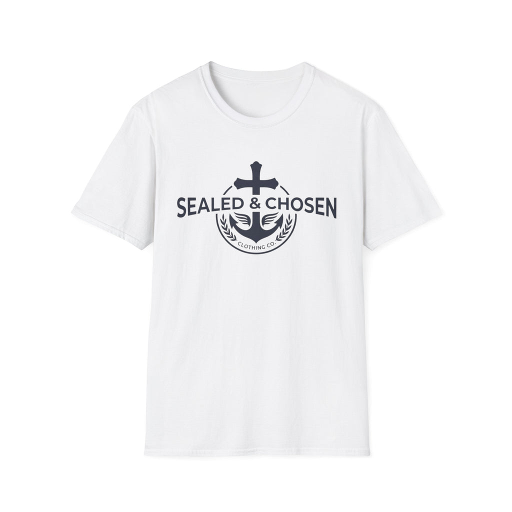 Sealed & Chosen Anchor T-Shirt — Christian Faith Logo Tee