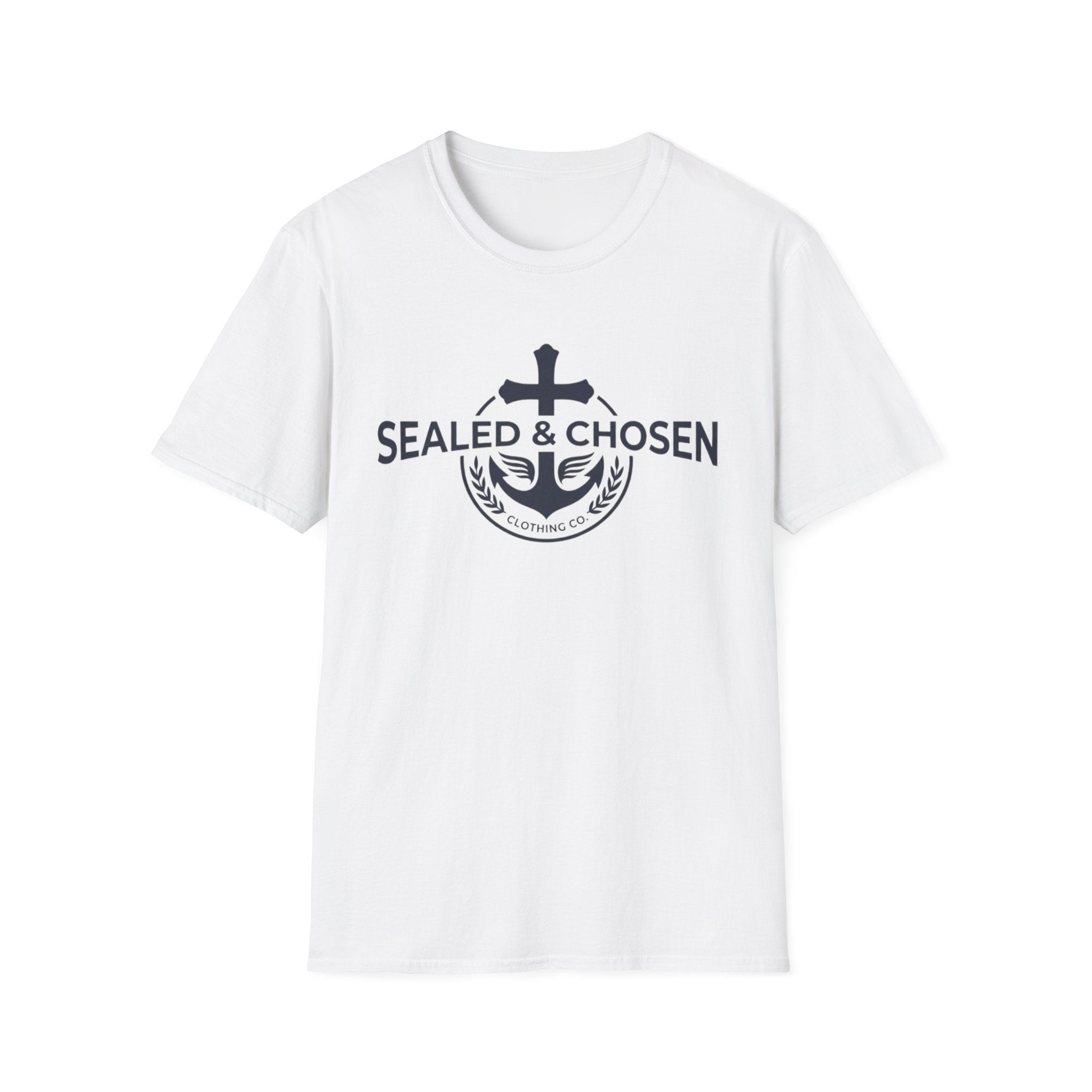 Sealed & Chosen Anchor T-Shirt — Christian Faith Logo Tee