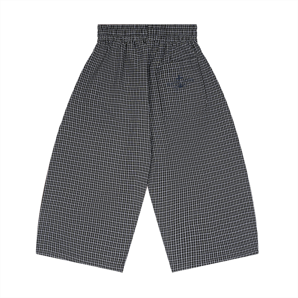 Unisex Plaid Loose Capri Shorts