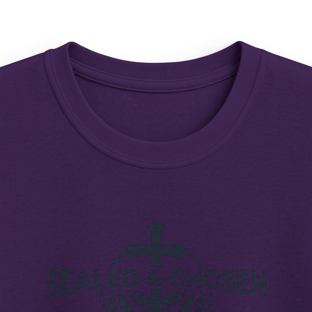 Kids Tee — "Sealed & Chosen" Christian Anchor Shirt (Isaiah 54:17)