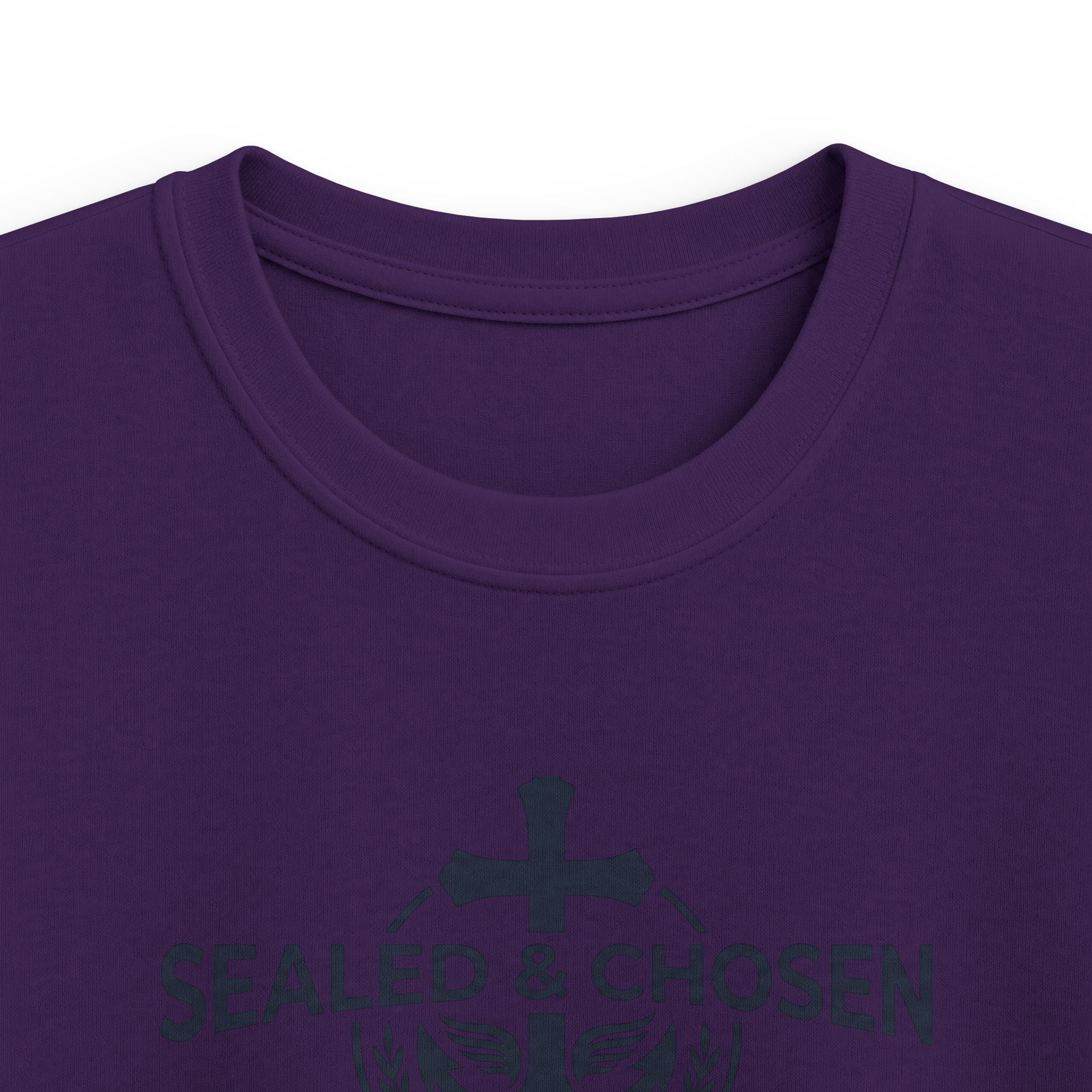 Kids Tee — "Sealed & Chosen" Christian Anchor Shirt (Isaiah 54:17)