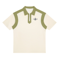 Unisex Color Block Quarter Zip Polo Shirt